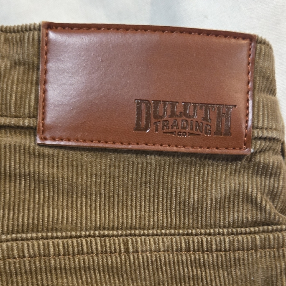 Duluth Trading Co Men's Dark Tan Corduroy Pants - Picture 2 of 6